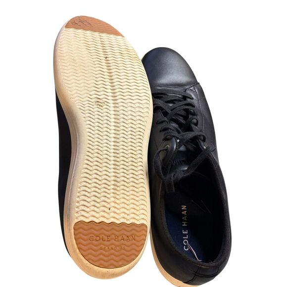 Cole Haan Men\'s Shoes Sz 10 Grand Crosscourt II Black Leather Lace-Up main image 4